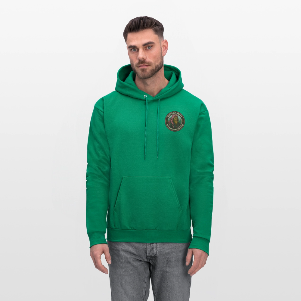 Men's Hoodie - Where Myth Meets Mission (F/B) (RETRO) - kelly green