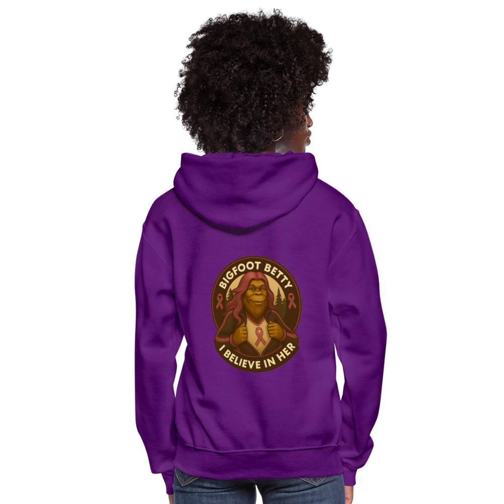 Women's Hoodie - I Believe In Her (RETRO) - purple