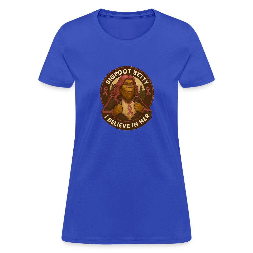 Women's T-Shirt - I Believe In Her (RETRO) - royal blue