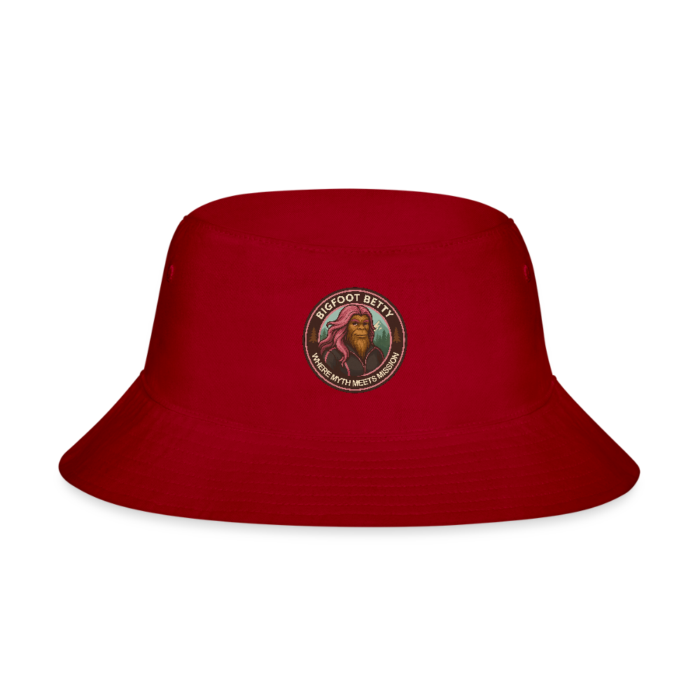 Bucket Hat - Where Myth Meets Mission (RETRO) - red