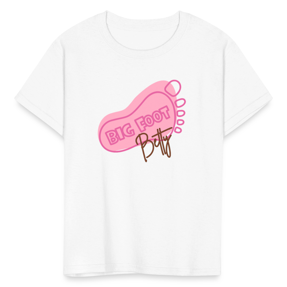 Kids' T-Shirt - BFB FootPrint - white