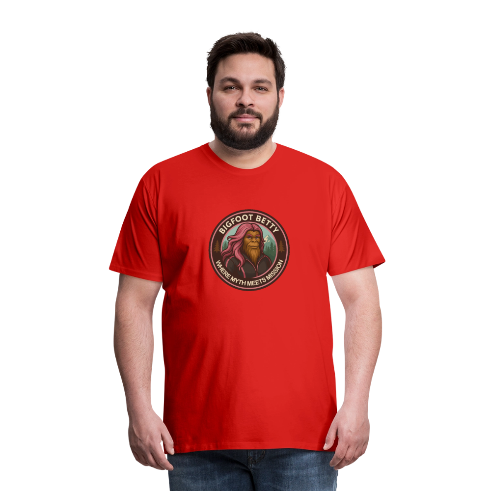 Men's Premium T-Shirt - Where Myth Meets Mission (RETRO) - red