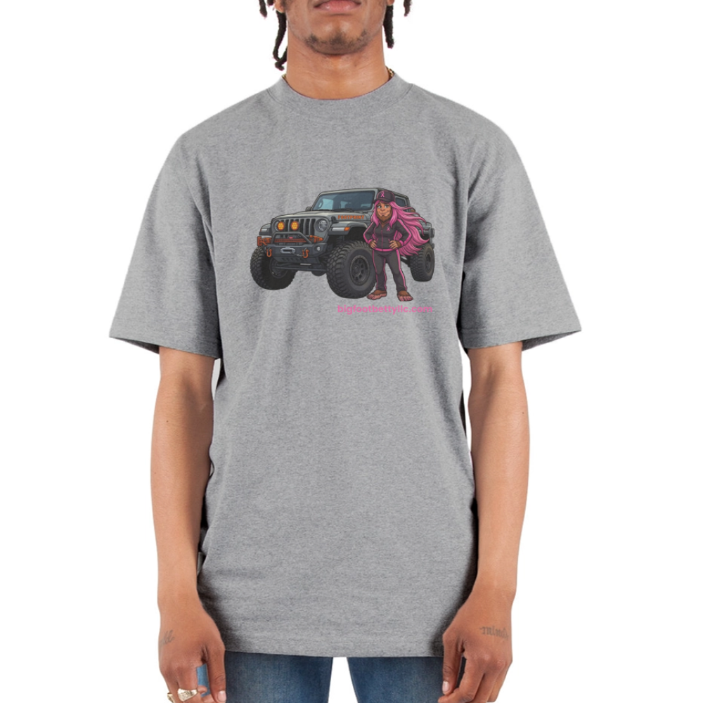 Unisex Oversized Heavyweight T-Shirt - BFB Gladiator - heather gray