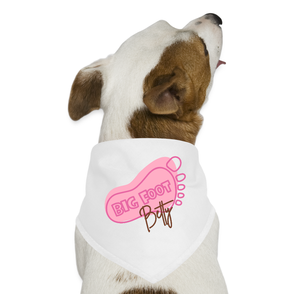Dog Bandana - BFB FootPrint - white