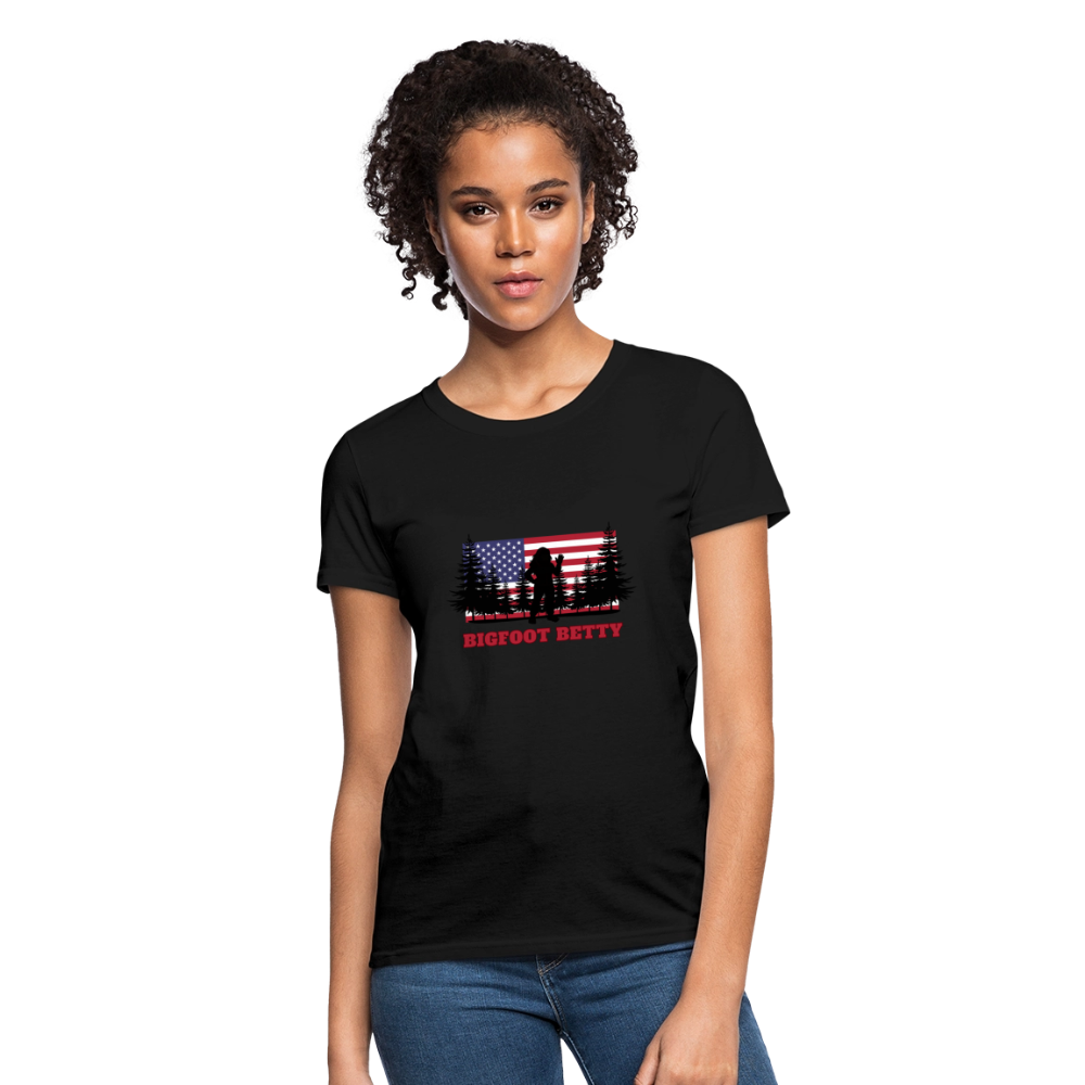 BFB July 4 - Forest Flag Women's T-Shirt - black
