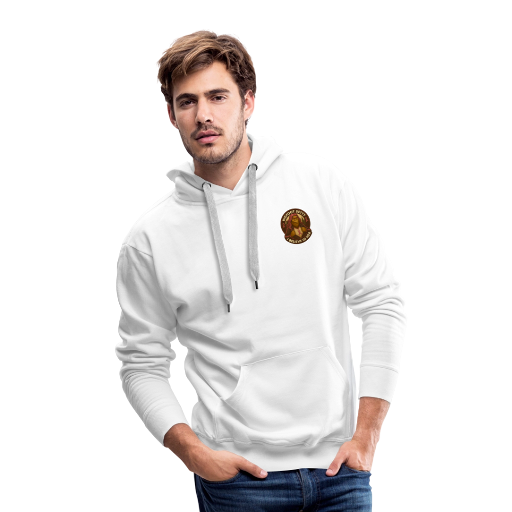 Men’s Premium Hoodie - Where Myth Meets Mission (F/B) (RETRO) - white