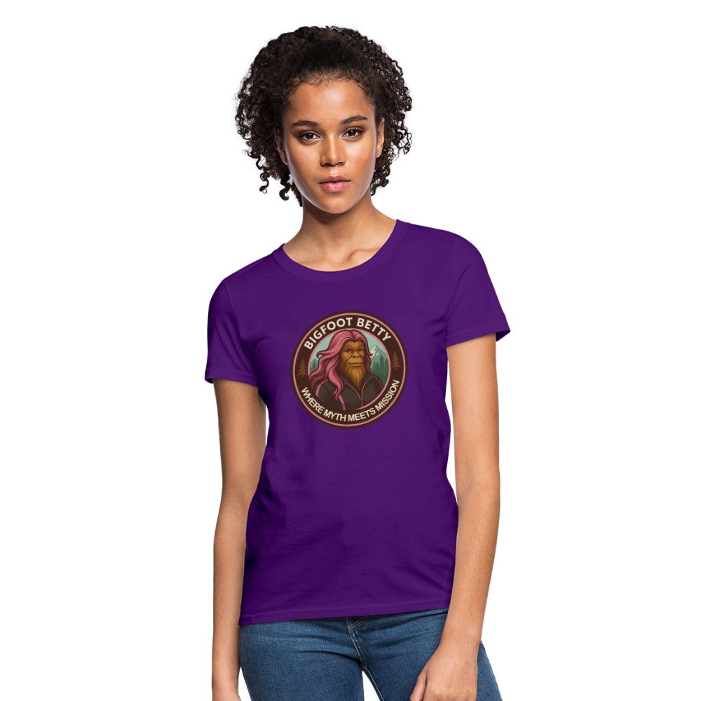 Women's T-Shirt - Where Myth Meets Mission (RETRO) - purple