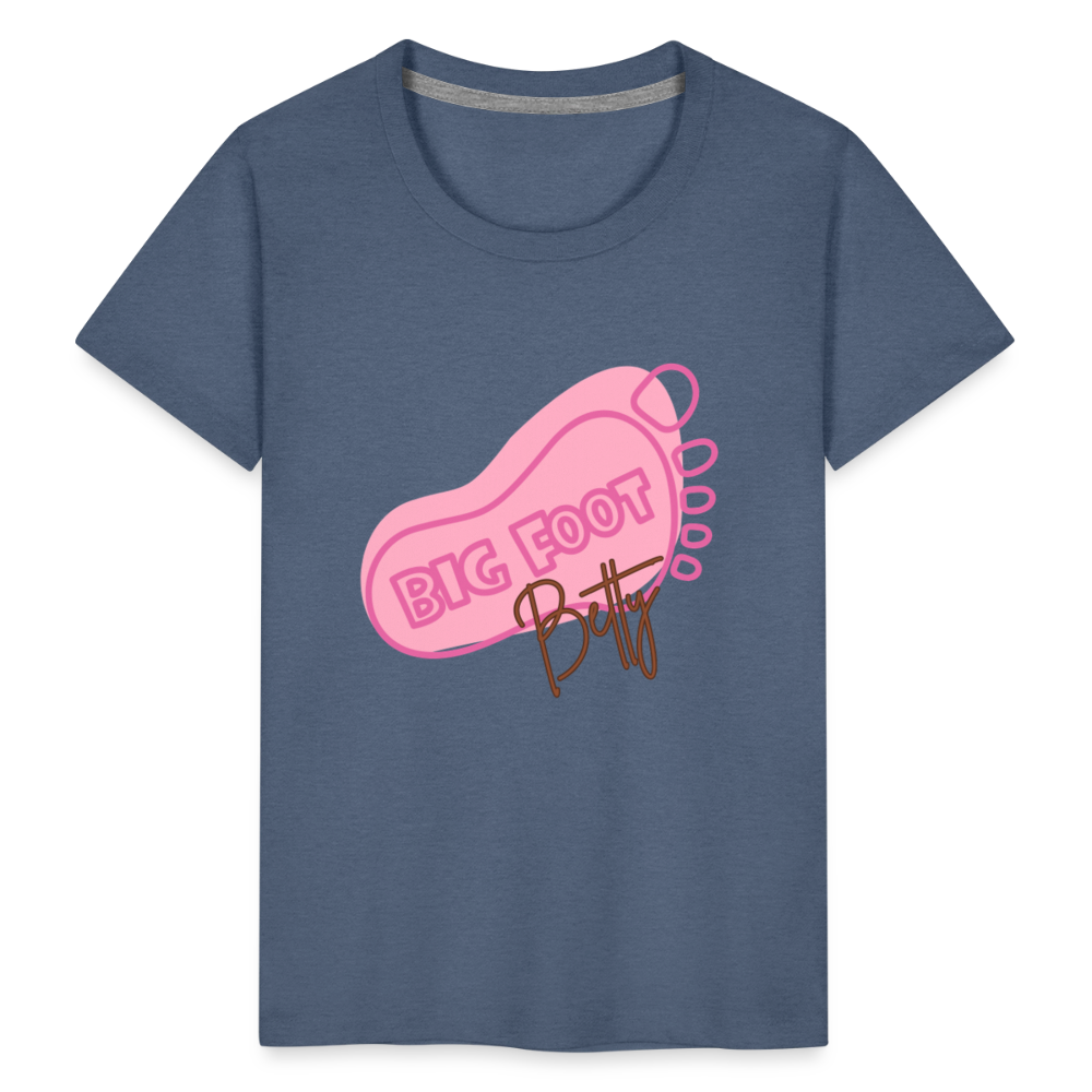 Toddler Premium T-Shirt - BFB FootPrint - heather blue