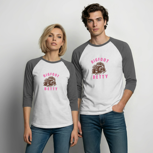 Baseball T-Shirt - BFB Jeep - white/charcoal