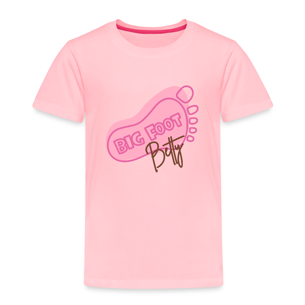 Toddler Premium T-Shirt - BFB FootPrint - pink