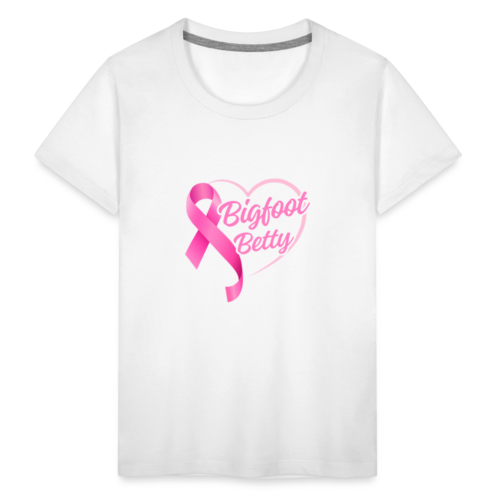 Toddler Premium T-Shirt - BFB Pink Ribbon - white