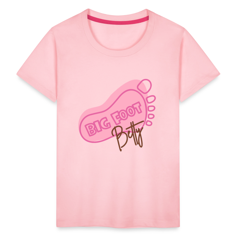 Toddler Premium T-Shirt - BFB FootPrint - pink