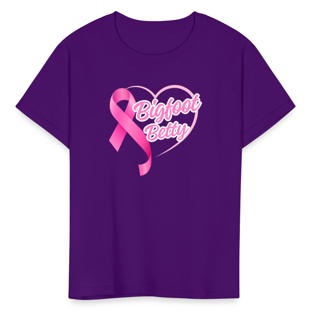 Kids' T-Shirt - BFB Pink Ribbon - purple