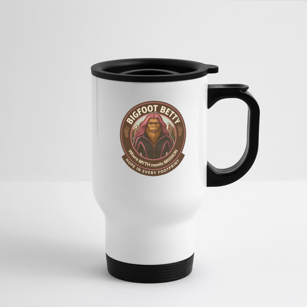 Travel Mug - Hope in Every Footprint (RETRO) - white