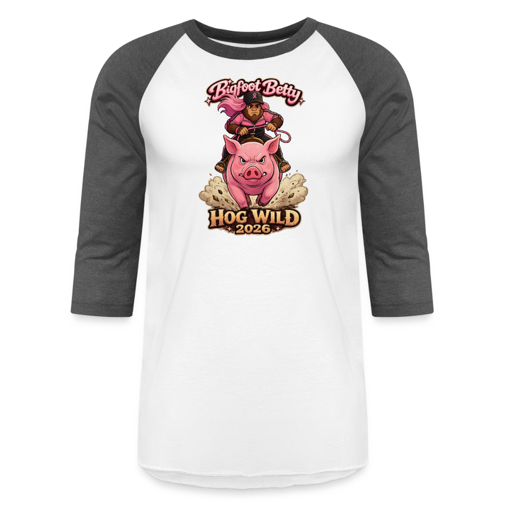 Baseball T-Shirt - BFB Hog Wild - HOG - white/charcoal