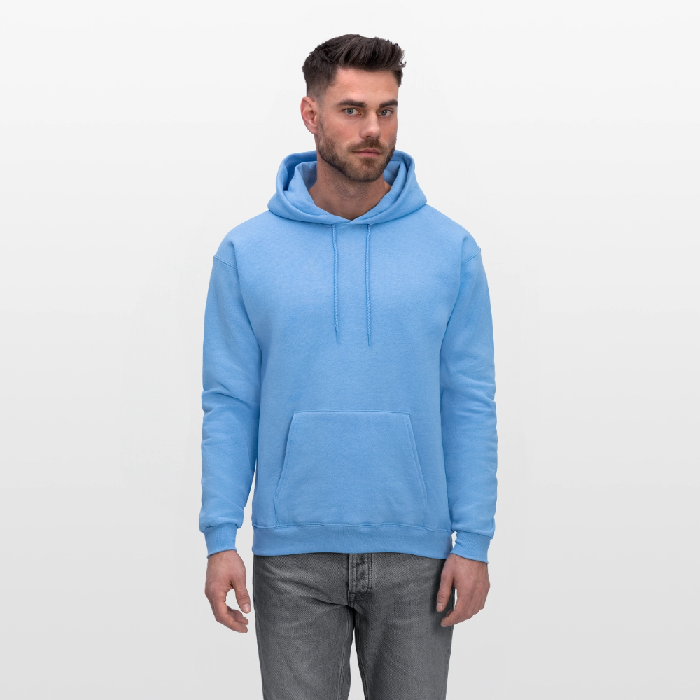 Men's Hoodie - Where Myth Meets Mission (RETRO) - carolina blue