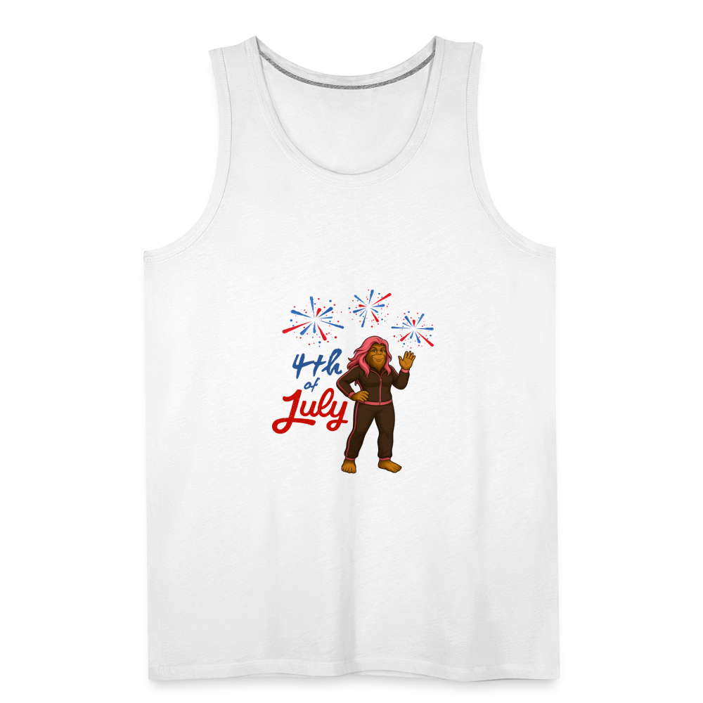 BFB July 4 - Fireworks Men’s Premium Tank - white