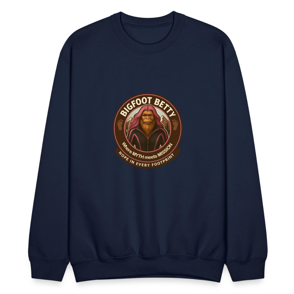 Crewneck Sweatshirt - Hope in Every Footprint (RETRO) - navy